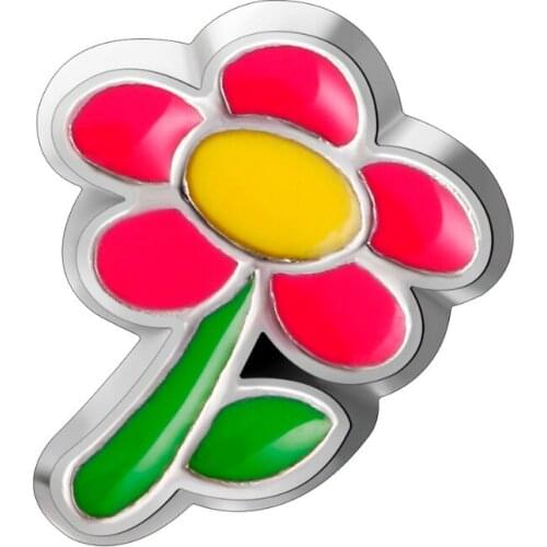 10pcs Beautiful Flower Custom Floating Charms For Glass Locket