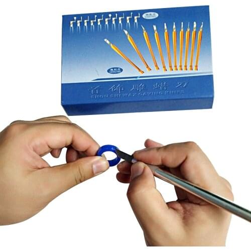 10 Pcs Wax Carving Knife Kit Sculpture Blades Wax Pottery Clay Sculpting Carving Modeling Tool Jewelry Tools