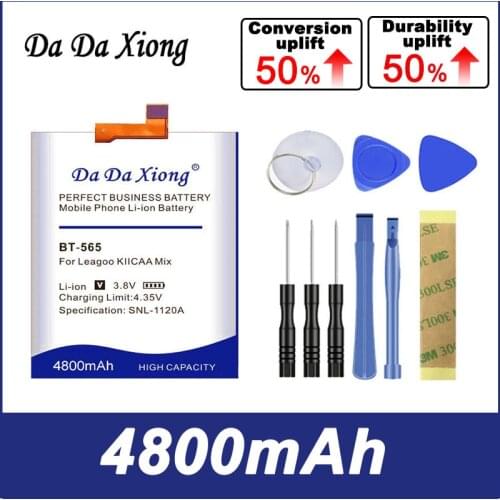 100% Original BT-565 4550mAh Replacement Batteries For Leagoo KIICAA Mix T5 T5C Smart Phone Battery+ free gfit