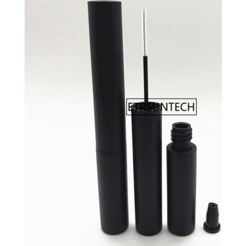 100pcs 7ml Portable Vial Liquid Bottle Container Black Cap Refillable Bottles Empty Mascara Tube Eyelash F2394