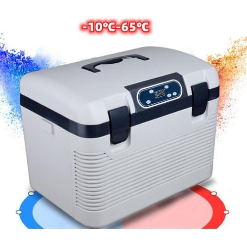 19L Pig Semen Incubator Freezer Pig Artificial Insemination Car Refrigerator DC12-24V AC220V Freeze Heating Fridge Home Picnic
