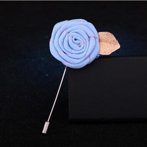 200Pcs/Lot Men Women Cute Romantic Neck Lapel Pin Brooch Handmade Groom Wedding Suit Party Rose Flower Brooches Corsage Accessor