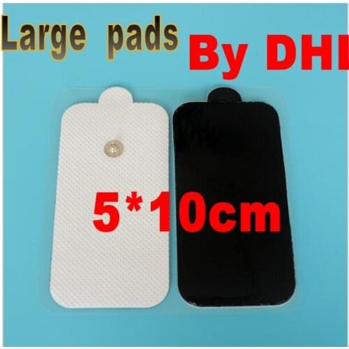400pcs -DHL- top quality Extr large Oblong Snap-on Electrode Pads for Digital Massage/TENS/Massagers