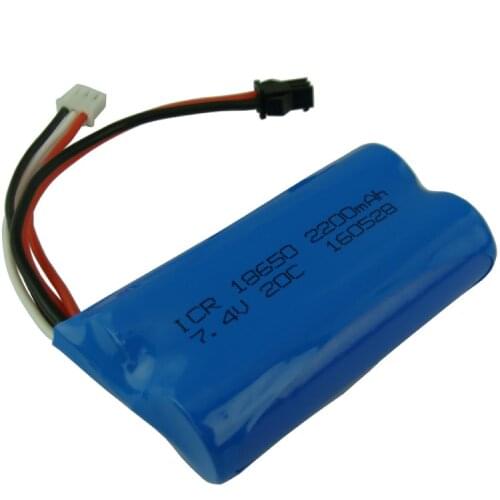 7.4V 2200mAH Li-po Batery 2S remote control helicopter 7.4 V 2200 mAH Lipo battery 20C 18650 Toy Battery