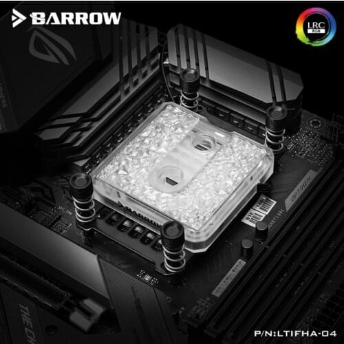 Barrow Icicle series jetting type micro waterway CPU block (Acrylic Edition) for AMD platform LTIFHA-04