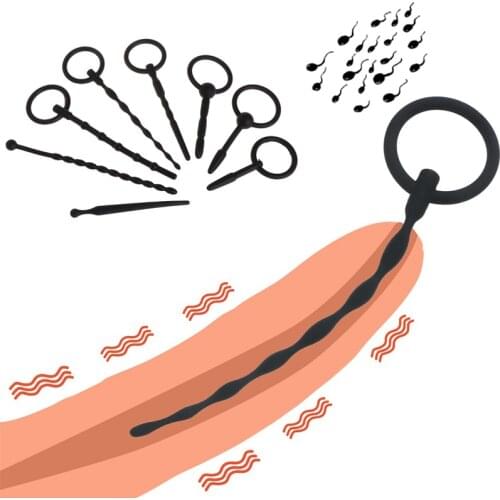 BDSM Toys Silicone Cock Plug-in Penis Sex Toys For Men Massage Prostate Erection Enlargement Delay Ejaculation Adult Masturbator