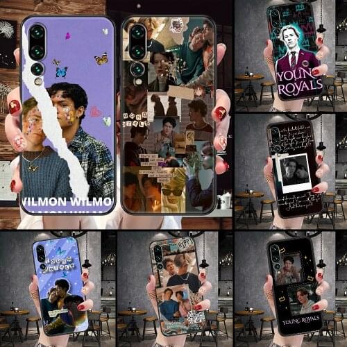 Young Royals Simon and Wilhelm Phone Case For Huawei P Mate P10 P20 P30 P40 10 20 Smart Z Pro Lite black 3D back pretty hoesjes