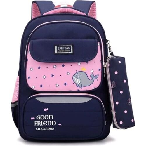 Dolphin School Backpacks School Bags For Boys Girls Satchel Children Backpack Nylon Large Capacity Schoolbags Mochila Escolar