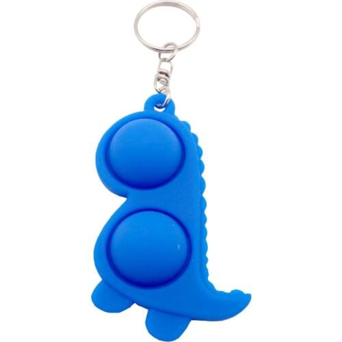 2021 Popit Fidget Dimple Toy Dinosaur Sleutelhanger Pressure Reliever Board Controller Sensory Toy Educational Antistress Toy