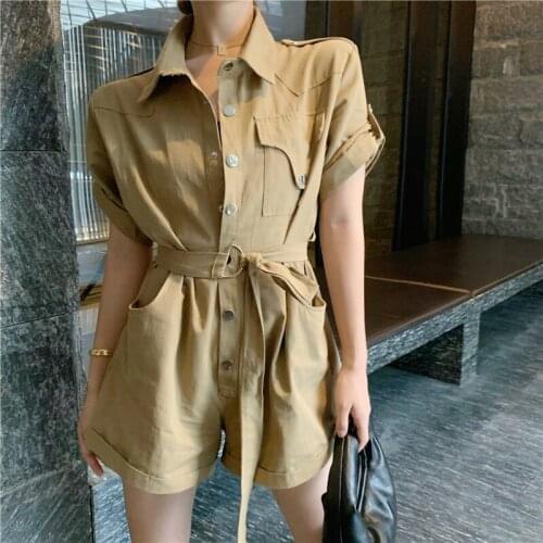 Женские однотонные комбинезоны JUNSRM China At AliExpress