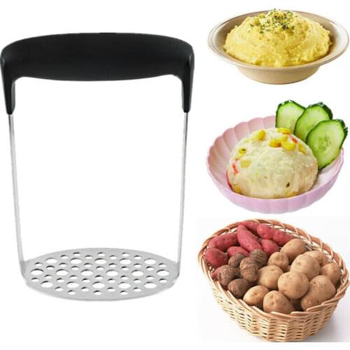 Potato Masher Stainless Steel Smooth Mashed Potatoes Sweet Potato Making Tools Fruit Vegetable Home Kitchen Gadgets