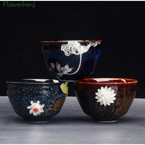 Ceramic Porcelain Tea Cup Teaware Creative High-end Kiln To Make Teacup Ceramic Single Cup Tea Cup Tea Cup Set Kung Fu Tea Cup