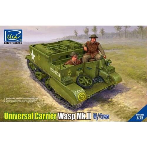 Riich Models RV35036 1/35 Universal Carrier Wasp Mk.II w/Crew - Scale Model Kit