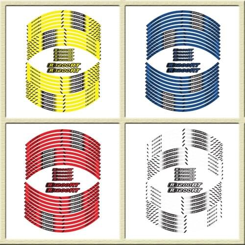 New high quality Motorcycle Tire Reflective stickers inner wheel stripes decoration decals for BMW R1200RT