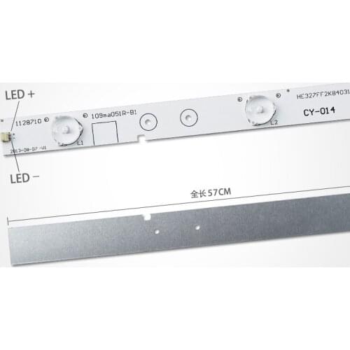 New 30 PCS/lot 6LED(6V) 571mm LED backlight strip for Hisense 32 "LED32K20JD LED32K30JD E227809 LED32EC260JD LED32EC110JD HXF-S