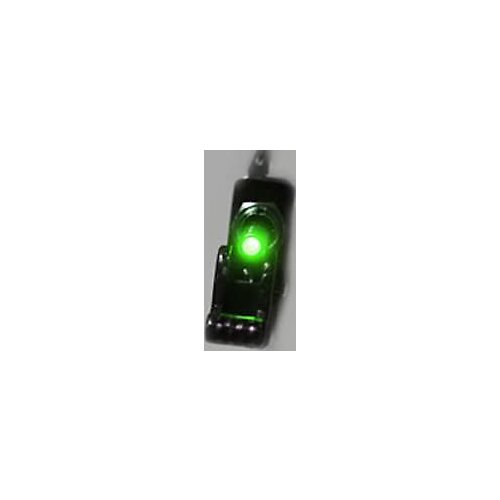 CARBON FIBER GREEN red blue green white LED LIGHTED TOGGLE / ROCKER SWITCH 12V 20A ON OFF Car Truck