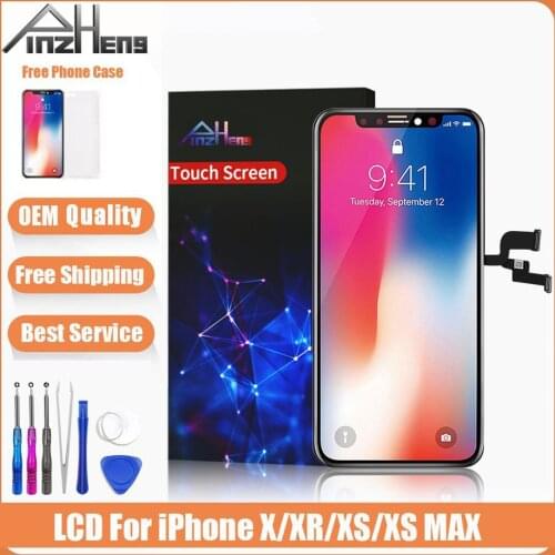 PINZHENG LCD For iPhone X Xs Max XR LCD Display For Tianma OEM Touch Screen LCDS With Digitizer Replacement Assembly Parts