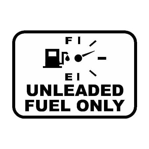 Lifelike Car Stickers Only Unleaded Gasoline Funny PVC Car Decoration Accessories Decals Creative Anti-UV Waterproof Black/white