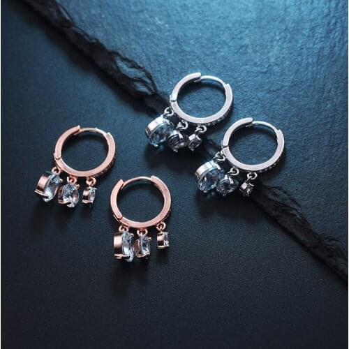 2020 New Style Japanese Korean Simple Cool Trend Versitile Fashion Earrings