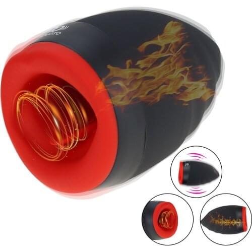 Sucking Male Masturbator Cup Vibrator Constant Heating Multi Thrusting Vibrating Simulation Vagina Shrink Oral Sex Toy For Adult