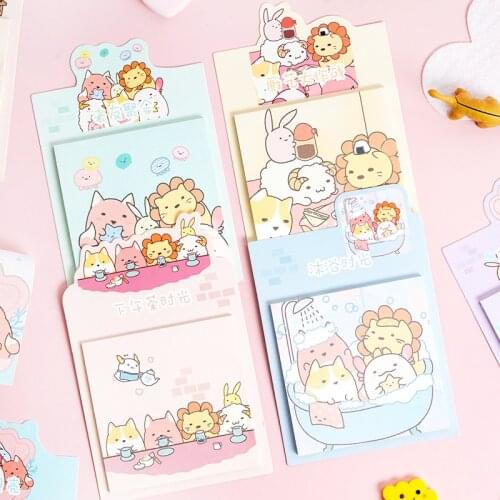 Kawaii Cartoon Sumikko Gurashi Memo Pad N Times Sticky Notes Memo Notepad planner stickers Bookmark Stationery