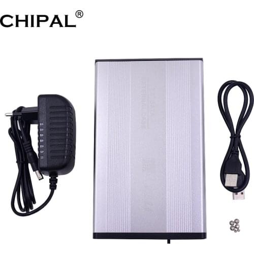 USB 2.0 SATA 3.0 3.5" SSD HDD Case Box 1TB External Hard Disk Drive Enclosure With EU Plug Up To 480Mbps For Notebook Laptop