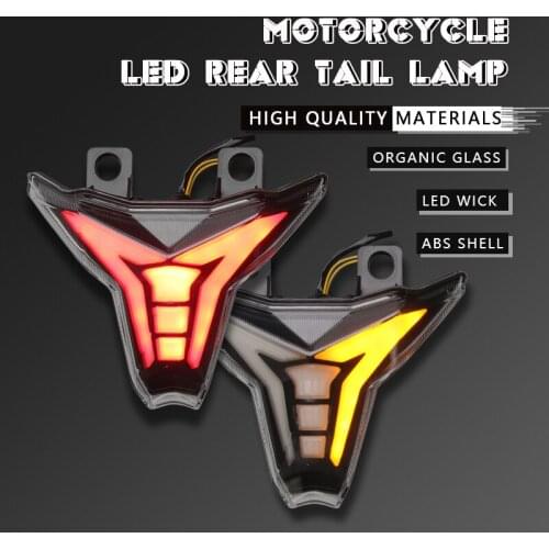For Kawasaki Z1000 Ninja 400 Z400 ZX6R ZX10R ZX10RR 2014-2020 Motorcycle TailLight LED Tail Light Turn signal Integrated