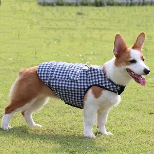 Dog Winter Jacket Thick Warm Plaid Clothes for Small Medium Large Dogs Top Quality Velcro Design Pets Vest Clothing