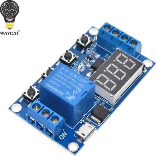 1 Channel 5V Relay Module Time Delay Relay Module Trigger OFF / ON Switch Timing Cycle 999 minutes for Arduino Relay Board Rele