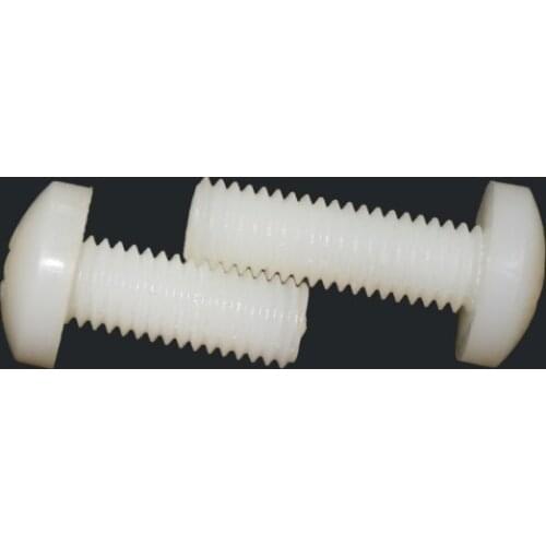 20pcs M8 M10 M12 phillips round head bolts PA66 nylon screws insulated plastic male screw 10mm-60mm length