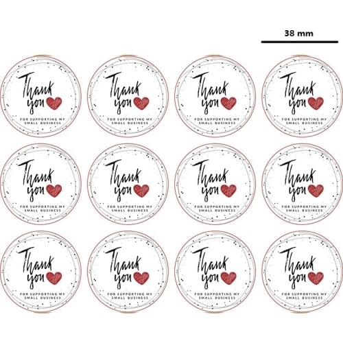 500pcs Round Sealing Sticker Kraft Paper Packaging Wedding Gift Decoration DIY Food Packaging Baking Sticker Wholesale 38mm