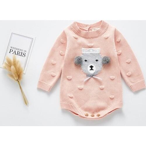 Baby Autumn 2020 Sweater Infantil Boy Girls 0-24 Months Cartoon Clothes Christmas Party High Quality Infantil Overalls Clothing