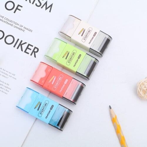 Ellen Brook 1 Pcs Three-in-one Rubber Pencil Slings Creative Stationery Cute Kids Cartoon School Student Award