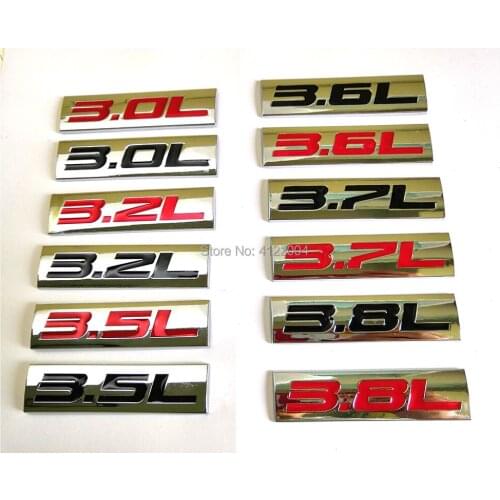 3.0L 3.2L 3.5L 3.6L 3.7L 3.8L Energy Emblem Trunk Sticker Decal For PEUGEOT CITROEN Renault LADA LIFAN OPEL SAAB SEAT