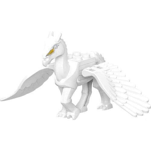 Movies Animals Figures Battle Horse Model Big Size Toys For Children Building Blocks Assemble DIY Animal Figure