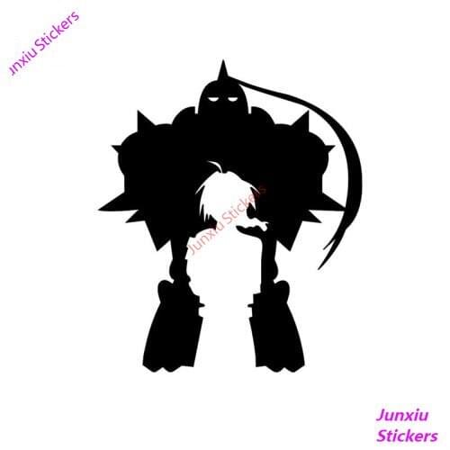 Reflective Fullmetal Alchemist Car Sticker for Truck Window Bumper Auto SUV Door Waterproof Scratch-Proof Accessories,KK 13x13cm