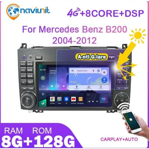2 din android 10 car radio with screen PX6 For Mercedes Benz B-Class W245 B200 A-Class W169 Viano W906 Sprinter VW Crafter 2DIN