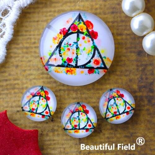 12mm 25mm 14mm 16mm 18mm 20mm Photo Glass Cabochons Round Cameo Set Handmade Settings Stone Magic DA1163