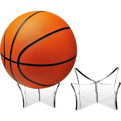 New Ball Display Stand Basketball Football Volleyball Stand Transparent Display Base Ball Stand Acrylic Exhibition Billiard Rack