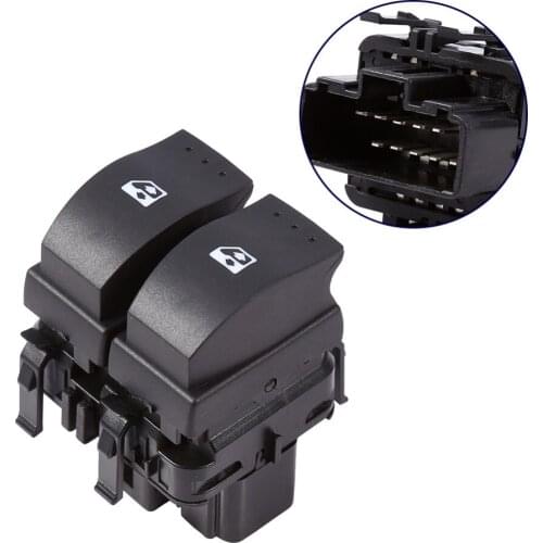 1PCS Window Switch For Renault Clio II B0 B1 B2 CB0 CB1 CB2 SB0 SB1 SB2 Master Power Window Control Double Switch Button