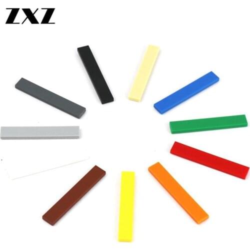 500pcs/lot MOC Flat Plate 6636 in Groove Smooth DIY Enlighten Blocks Small Particles Bulk Flat Tiles Kids Good Technical Friends