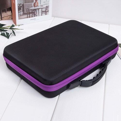 38-Grid 15ml Portable Shockproof EVA Hard Shell Storage Travel Carry Case for Essential Oil Nail Polish Perfume Lotion Bottles