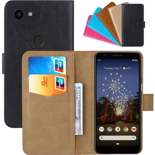 Luxury Wallet Case For Google Pixel 3a XL PU Leather Retro Flip Cover Magnetic Fashion Cases Strap