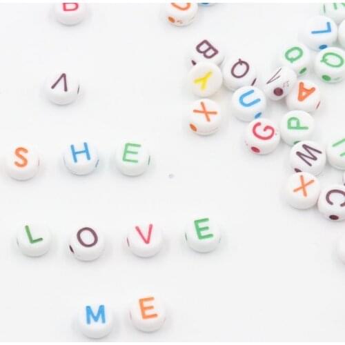 Mixed 26 Letter Alphabet Seed Loose Spacer Acrylic Beads For Jewelry Making Needlework Beadwork Diy Accessories Wholesale