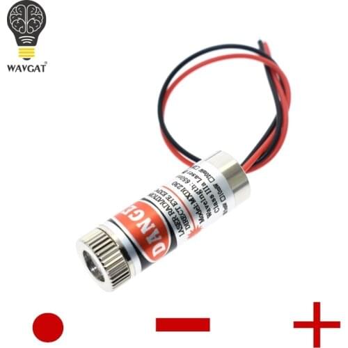 High Quality Red Line Laser Module 5mW 650nm Focus Adjustable Laser Head 5V Industrial Grade P0.05