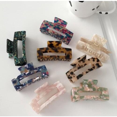Women Vintage Square Hair Clips for Women Simple Claw Clip High Quality Large Geometric Hair Clips for Hair Girls Hair Clip