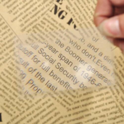 1PC Mini Credit Card Size Magnifier Reading Magnifying Glasses Lens Portable Transparent 85*55mm Magnifiers for Reading