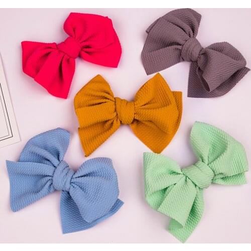1 PC Girls Hair Bow Clips Women Bowknot French Clips 5.5 Inch Bows Elegant Sweet Design for Adult Hair Accessories