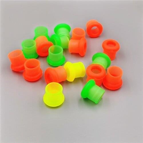 10Pcs High Elasticity Silicone Fishing Rods Stop Universal Size Multi-color Rod Clip Rubber O Shaped Ring Anti-skid Pole Sleeve