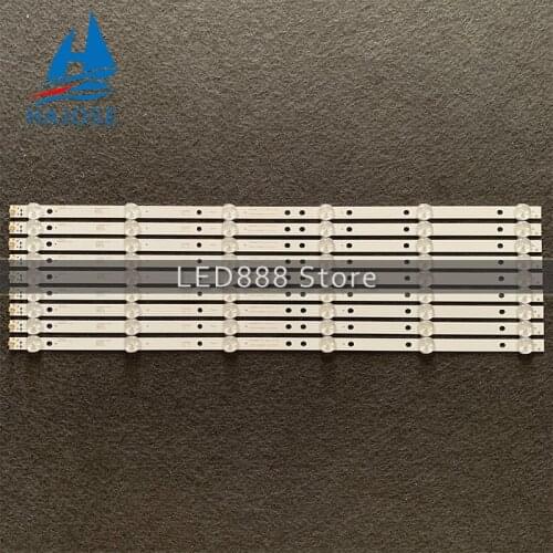 100% New 9pcs/Kit LED strips for TOSHIBA 49 TV 49L310U 49L420U LC490DUY-SHA2 A-CNK49D656 7838-491012-0540511